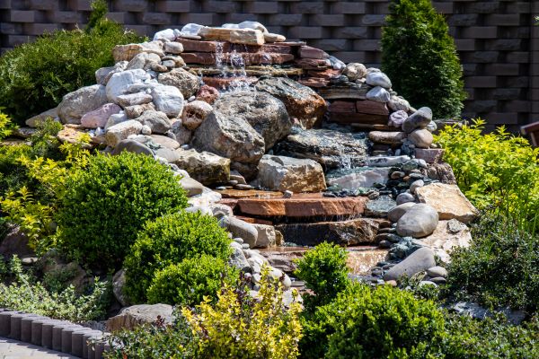 River Rock Landscaping in Orange
