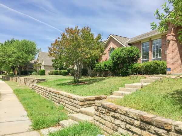 Sloped Yard Landscaping in Orange