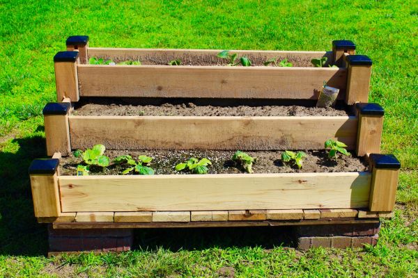 Raised Garden Bed Installation in Orange